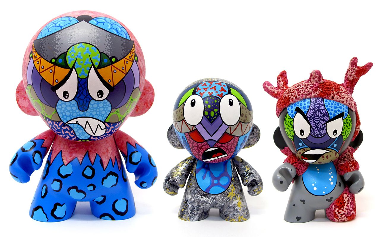 Sekure D's "Codename Unknown Army" custom Munnys Invade Kidrobot Store Locations! SpankyStokes